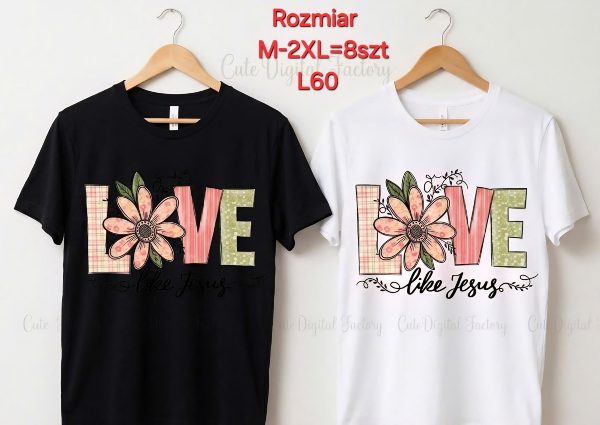 Bluzki damskie Roz M-2XL, Mix Kolor Paczka 8 szt